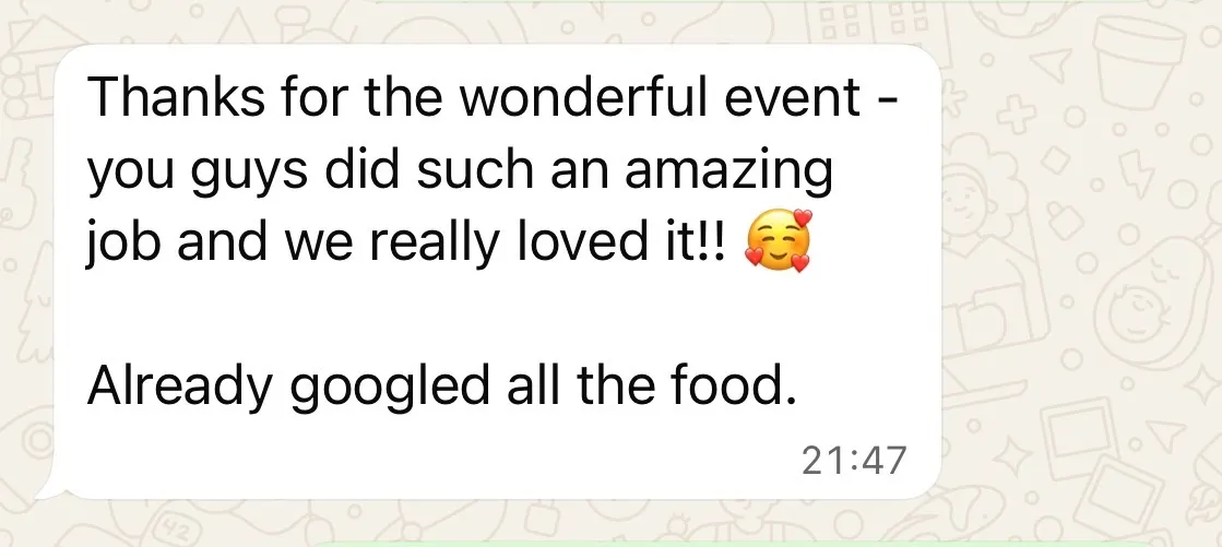 Message from a couple after the heyFinance couples money date event